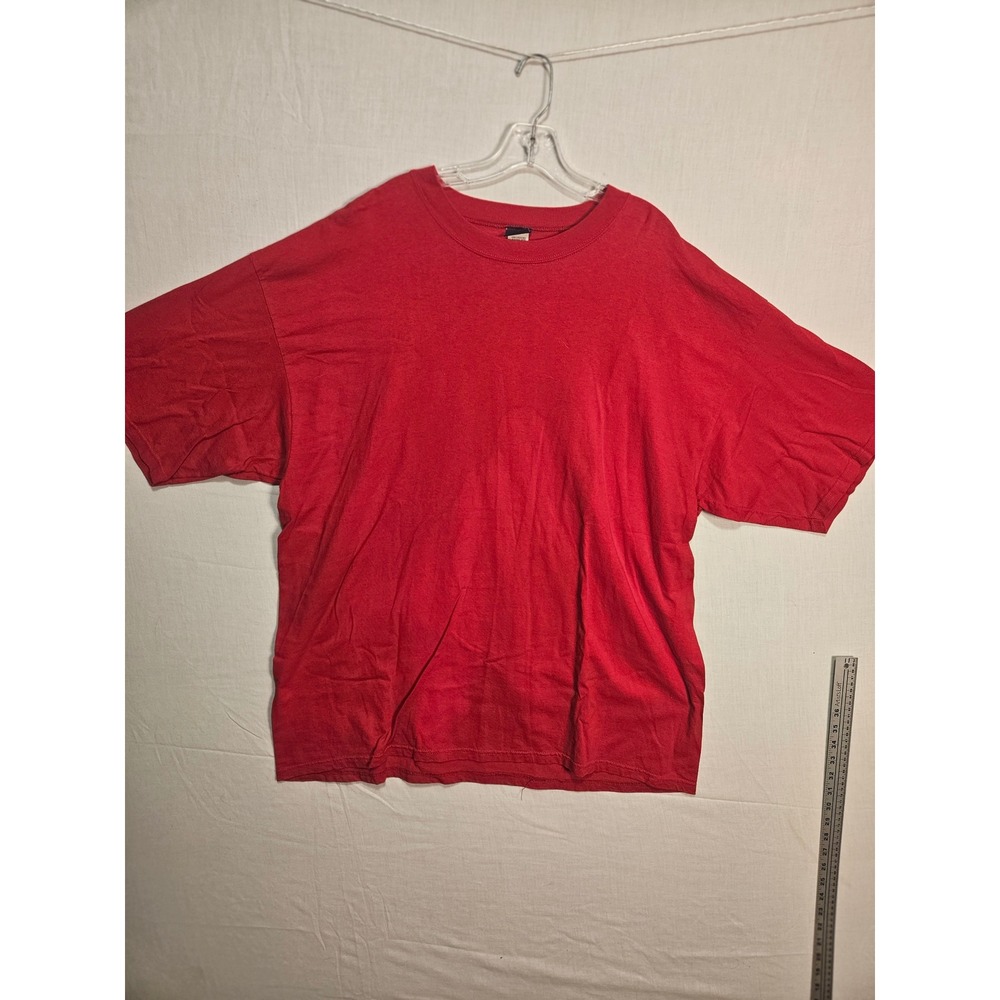 Honors Mens 2X Red Cotton Short Sleeve T-Shirt Made in USA 0494 TA123